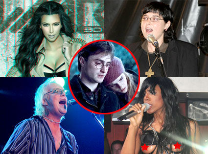 Kim Kardashian, Sinead O Connor, Jani Lane, Kelly Rowland, Emma Watson, Daniel Radcliffe, Deathly Hallows Kim Kardashian, Sinead O Connor, Jani Lane, Kelly Rowland, Emma Watson, Daniel Radcliffe, Deathly Hallows